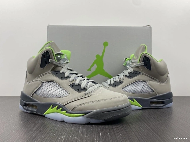 Cheap Husky Bean DM9014-003 (2022) Green Jordan Retro 5 0819